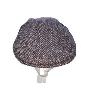 Cotswold Newsboy Cap Gloucestershire UK Wool Hat 7 3/8  Gray